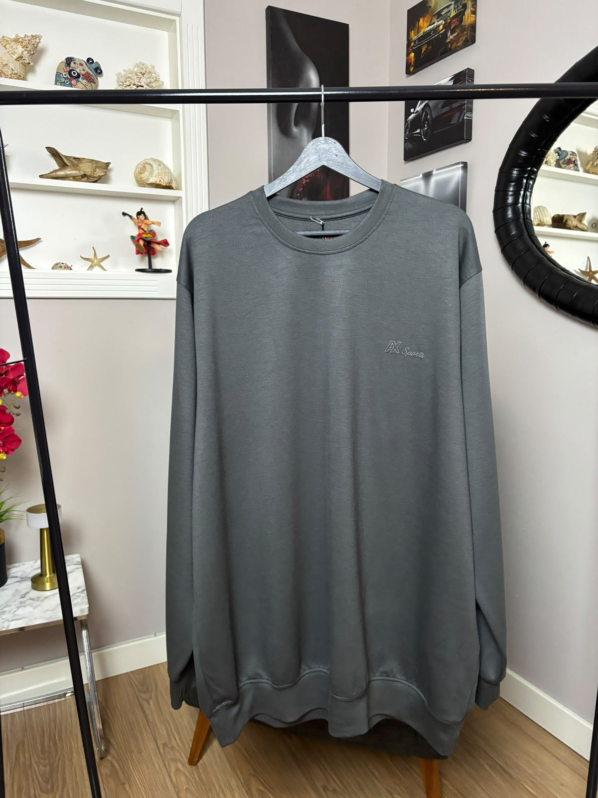 Modal(oysho)Kumaş Erkek Büyük Beden Sweatshirt