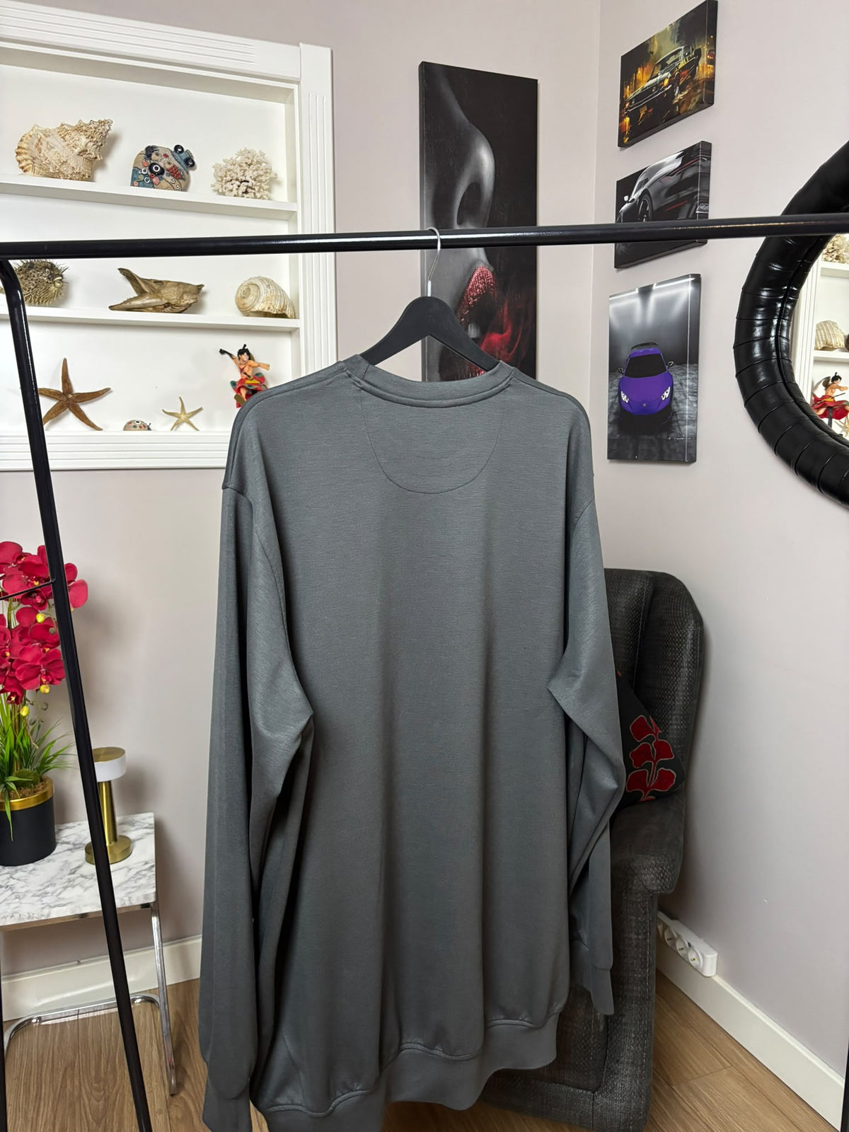Modal(oysho)Kumaş Erkek Büyük Beden Sweatshirt