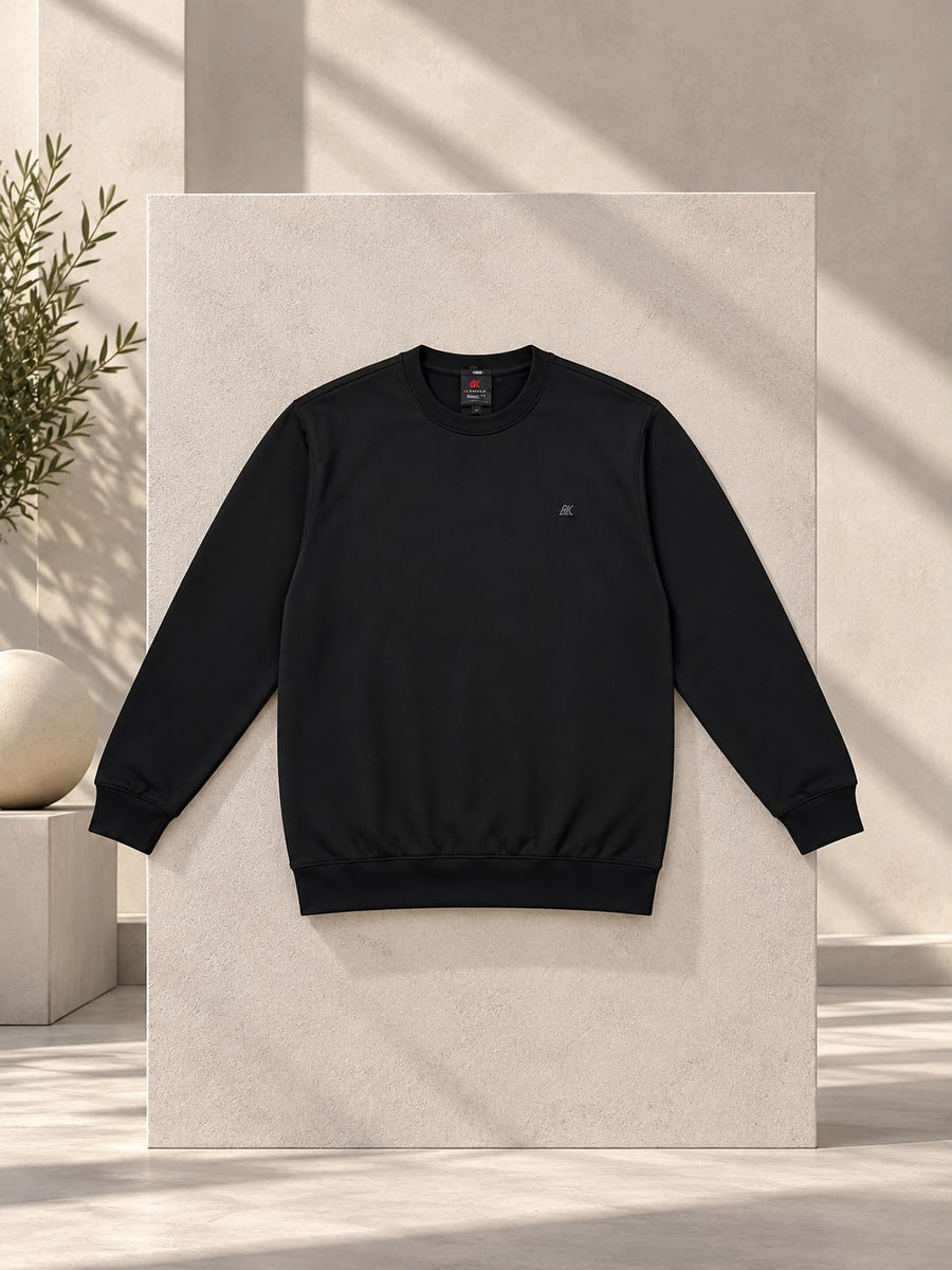 Waffle Kumaş Erkek Büyük Beden Sweatshirt
