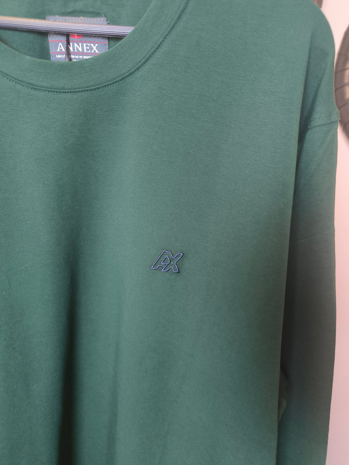 İki İplik Penye Büyük Beden Nefti Yeşil Erkek Sweatshirt