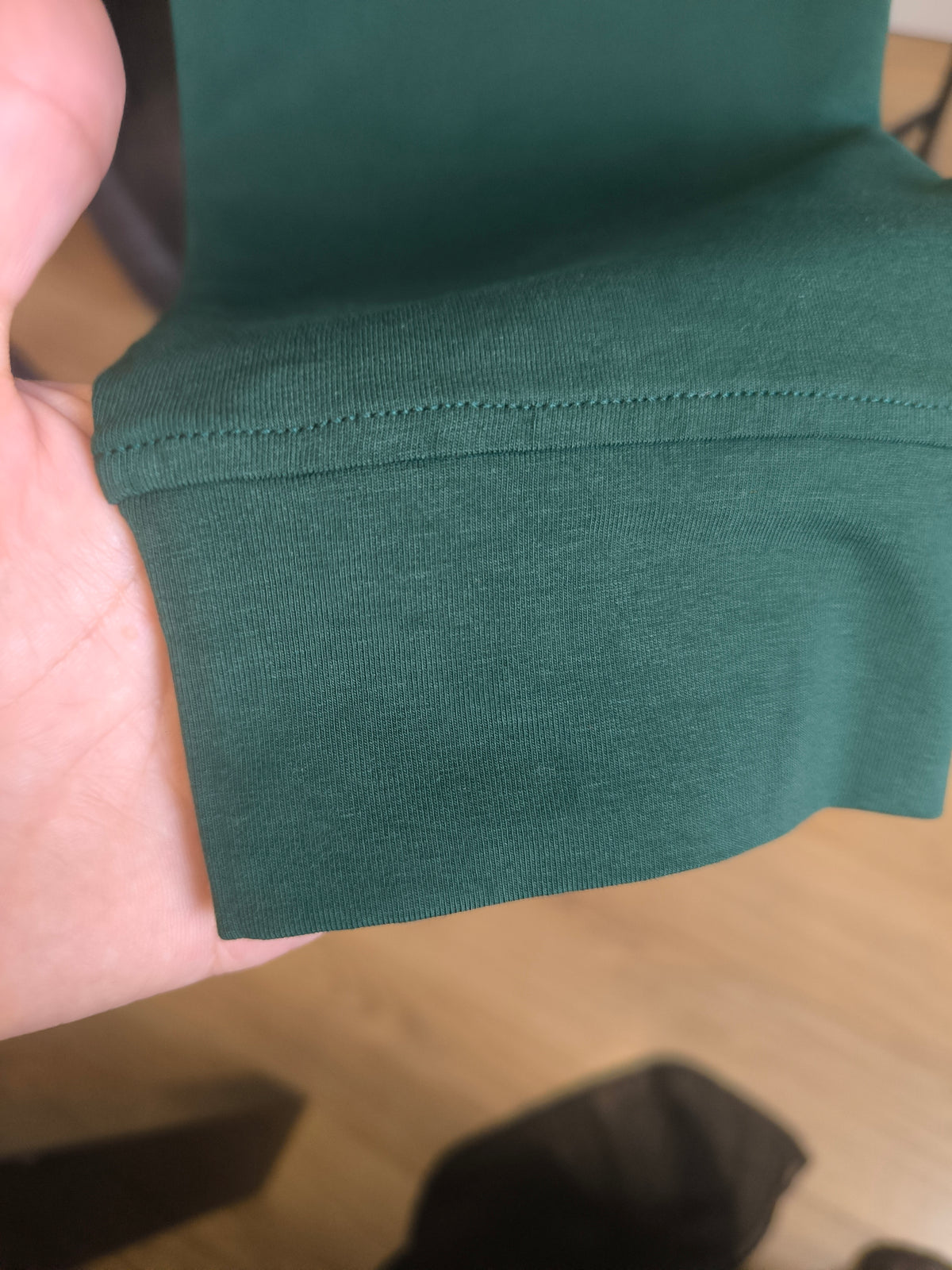 İki İplik Penye Büyük Beden Nefti Yeşil Erkek Sweatshirt