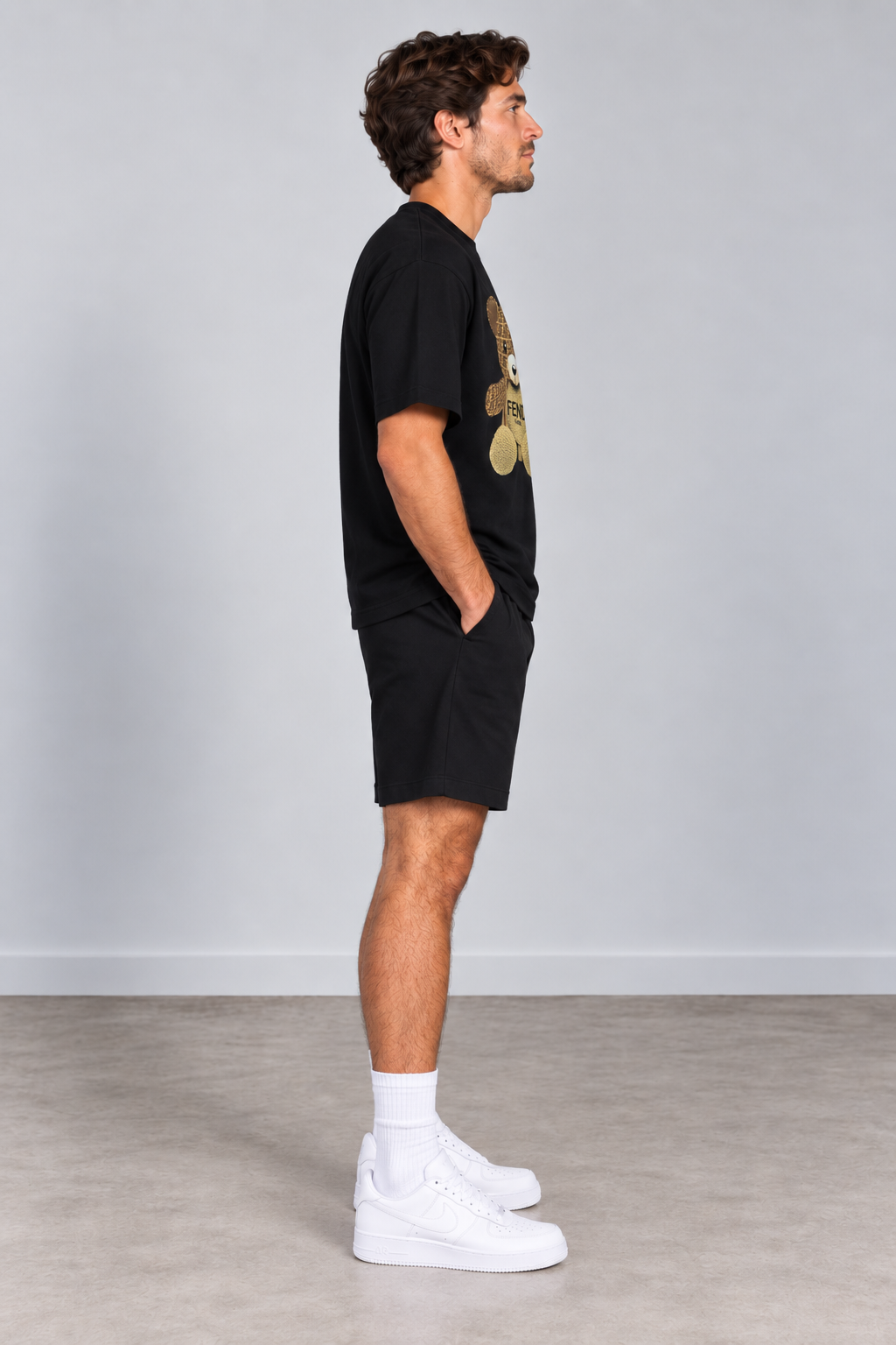 Bear Erkek T-shirt Siyah