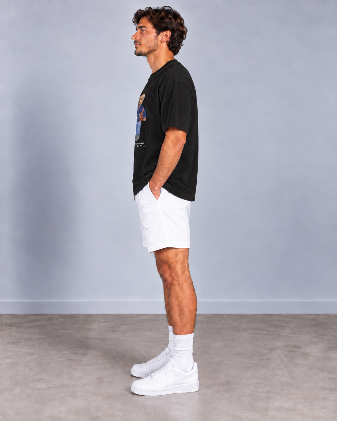 Ted Erkek T-shirt Siyah