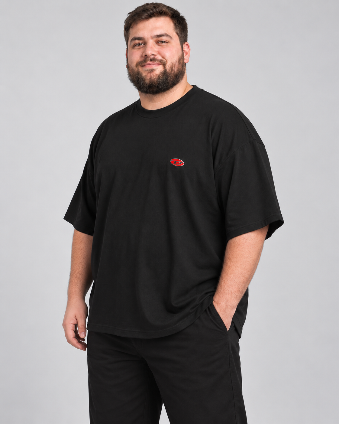 Büyük Beden These Erkek T-shirt Siyah